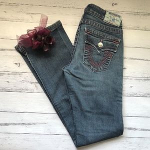 HOST PICK! True Religion Boot Cut Distressed Jeans